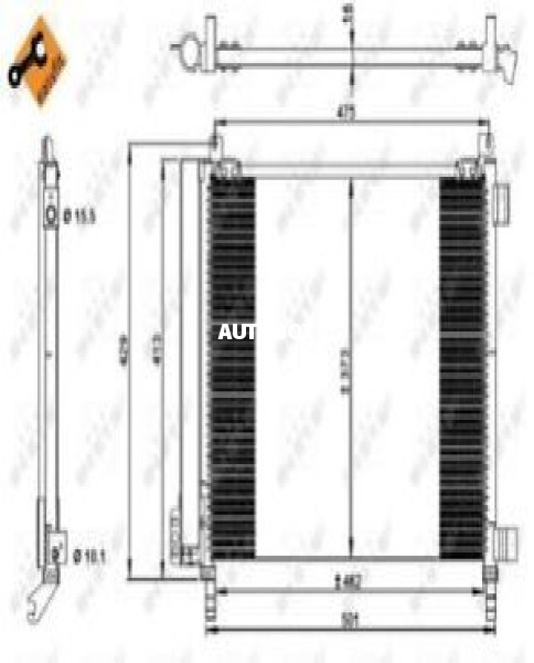 NISSAN MARCH K13 CONDENSER